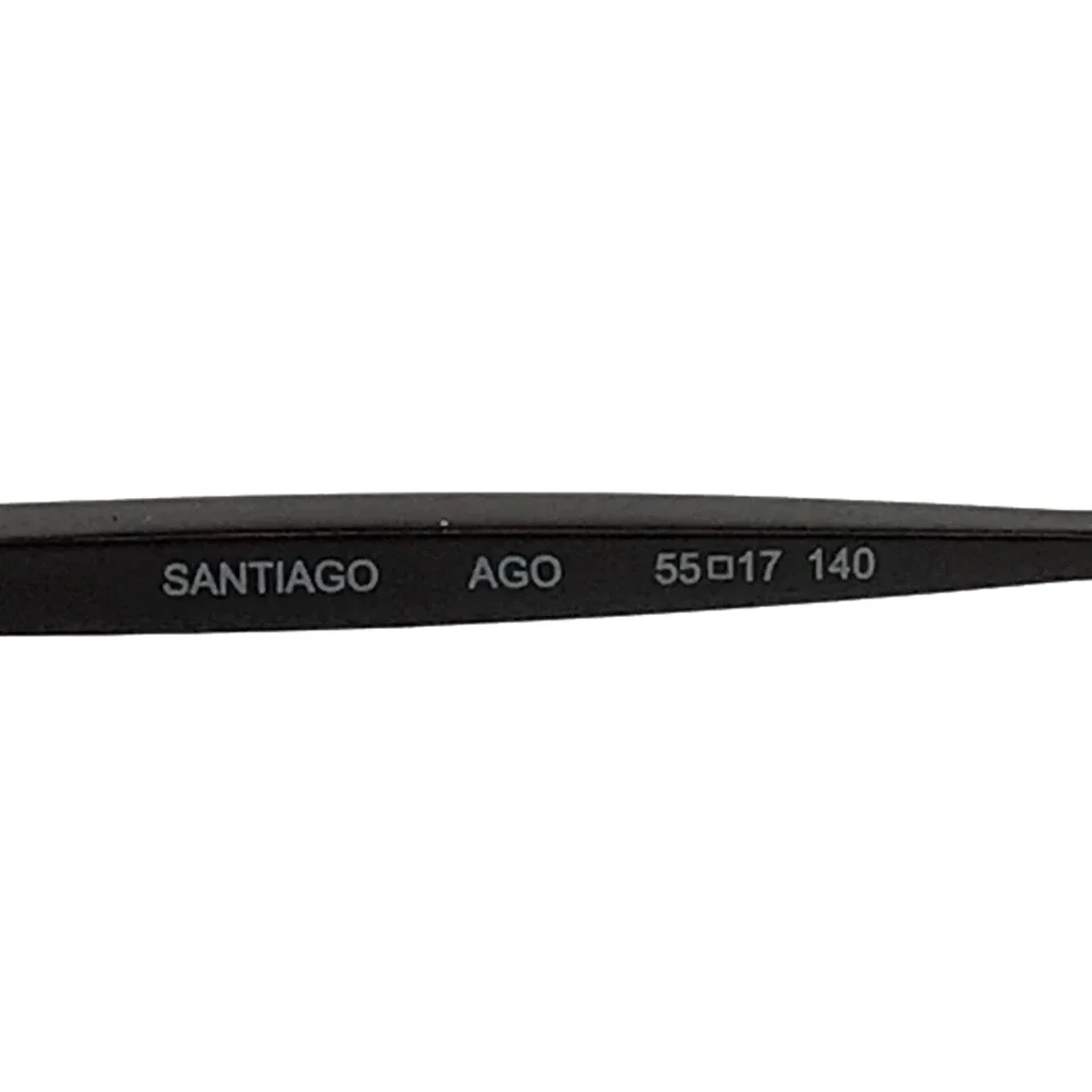 Reptile Sunglasses SANTIAGO AGO Gold Brown Oval Frames w/ Brown Polarized Lenses
